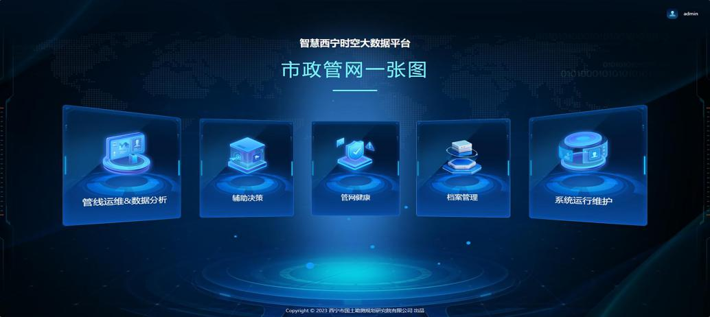 西宁市市政管网一张图系统